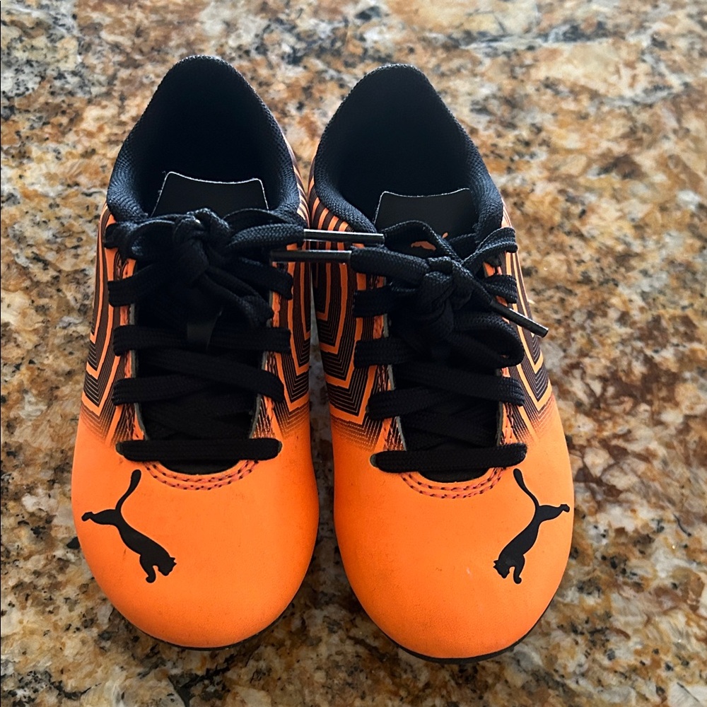 Puma Kids Bright Orange Soccer cleats